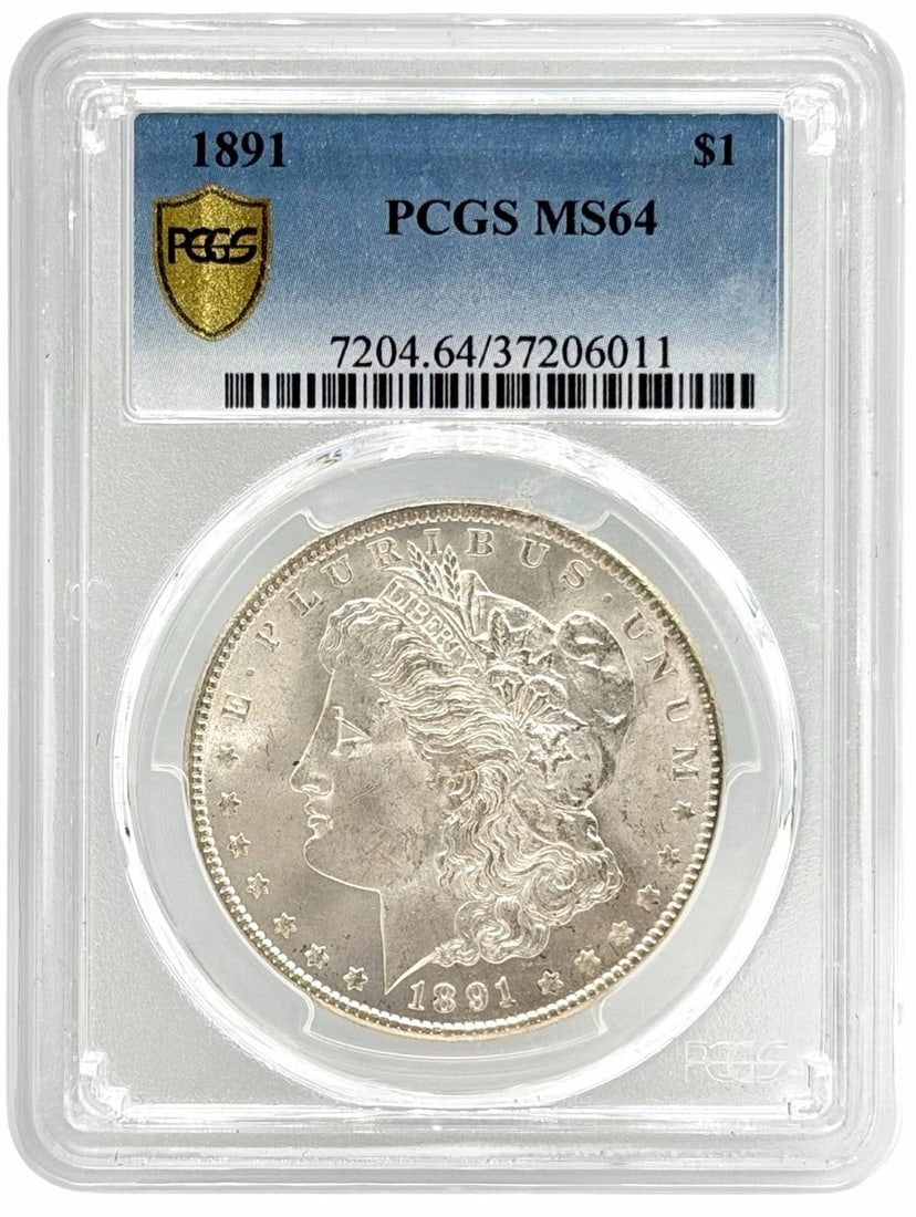 1891 U.S. Morgan Silver Dollar PCGS MS 64 (1 of 2)