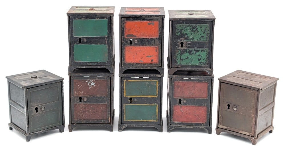 (8) Cast Iron Safe Still Banks (1 of 14)