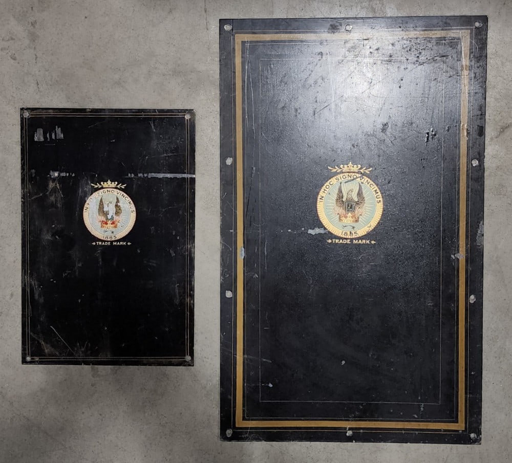2 Victor Safe Doors Featuring A Bald Eagle Decal And Hand Painted Borders (1 of 8)