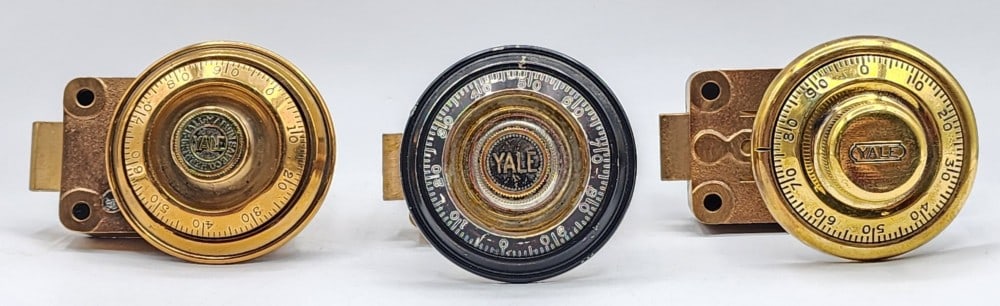 3 Yale Combination Safe Dial Lock Mechanisms (1 of 13)