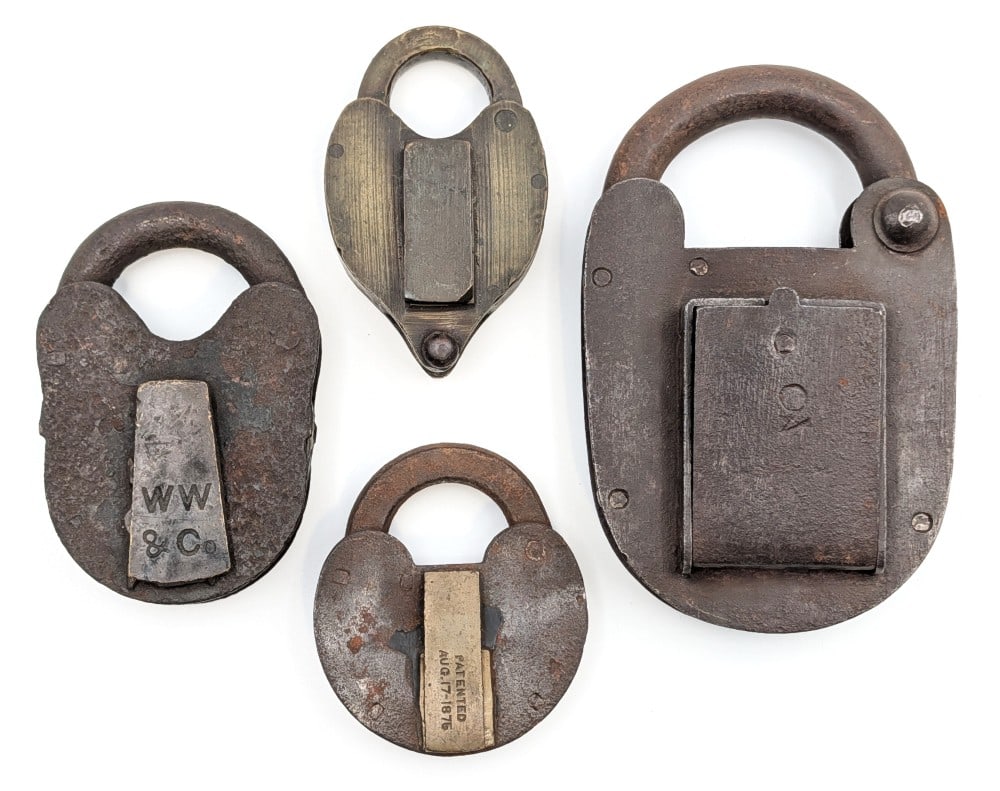(4) Antique Padlocks (1 of 13)