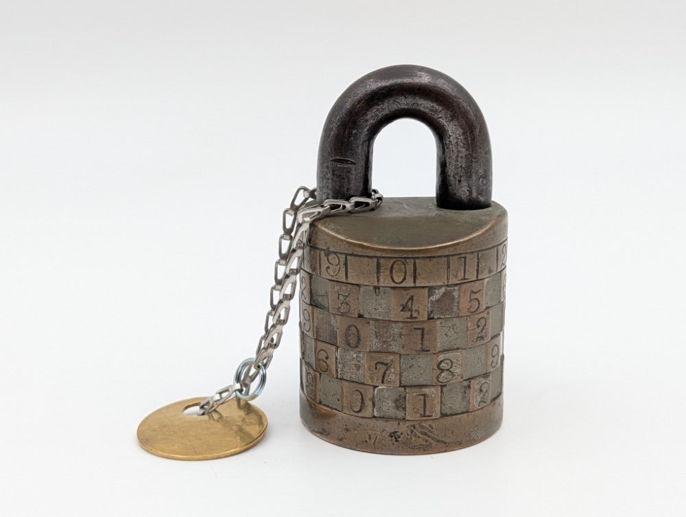 Antique Combination Code Padlock - 2