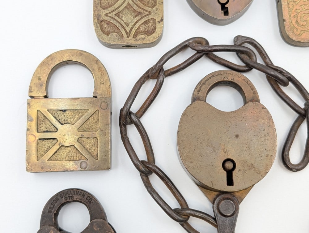 (10) Antique Padlocks - 3