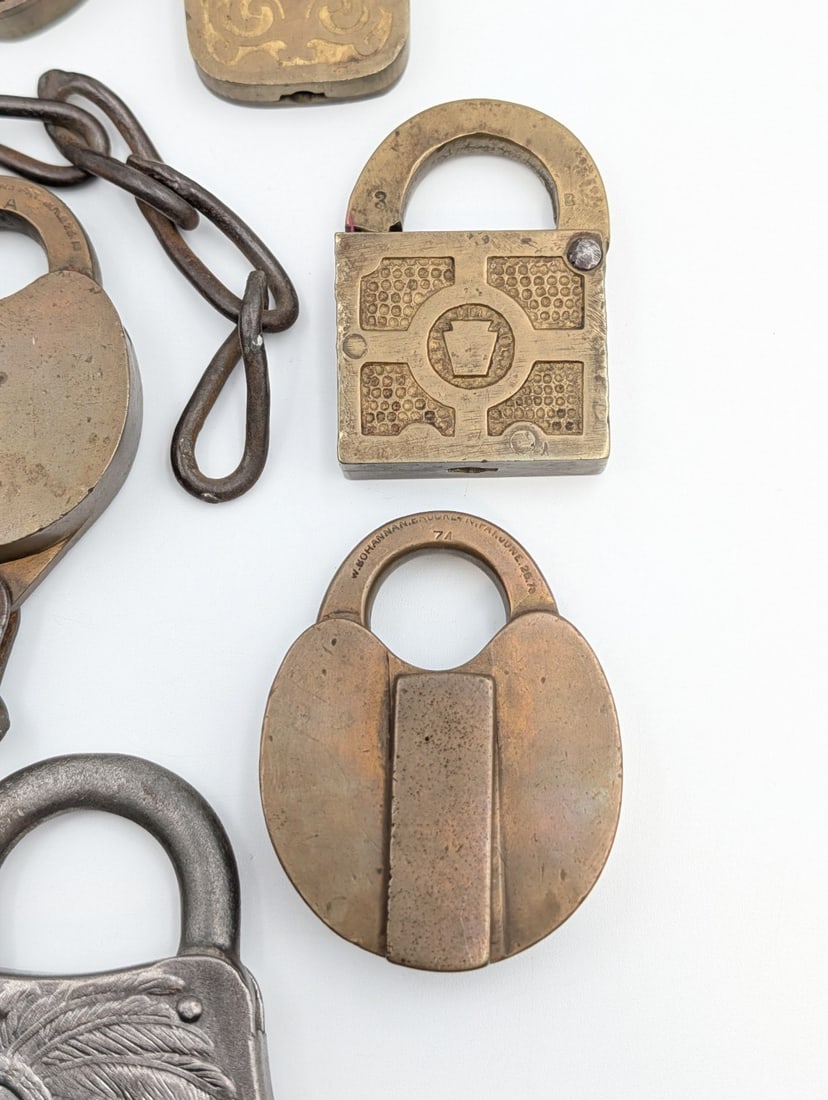 (10) Antique Padlocks - 4