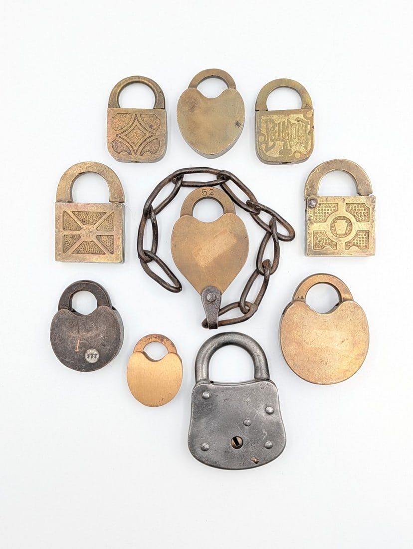 (10) Antique Padlocks - 6