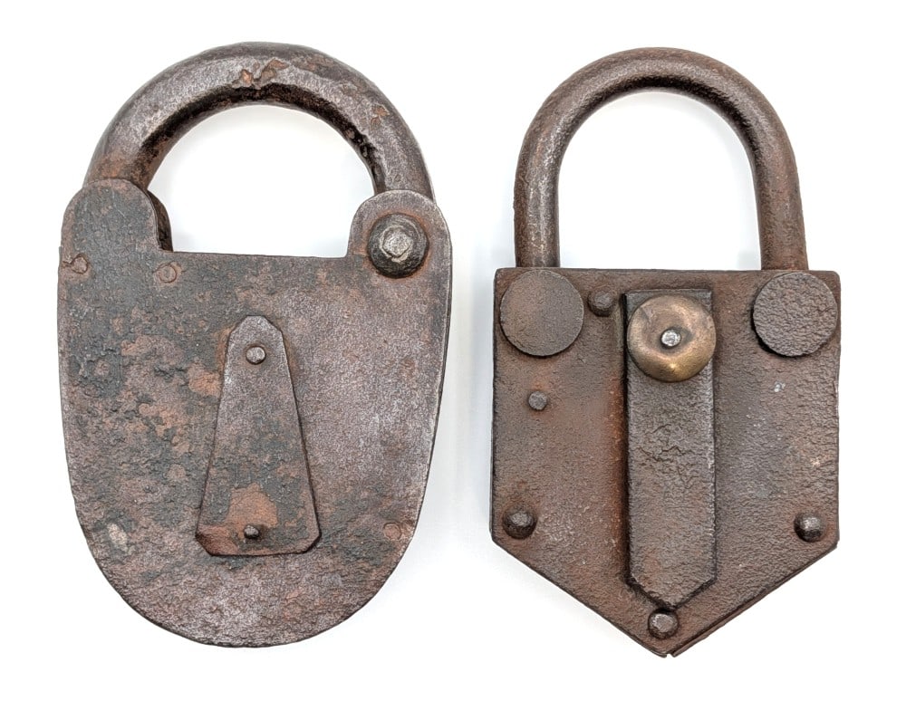 (2) Antique Swing Gate Padlocks (1 of 9)