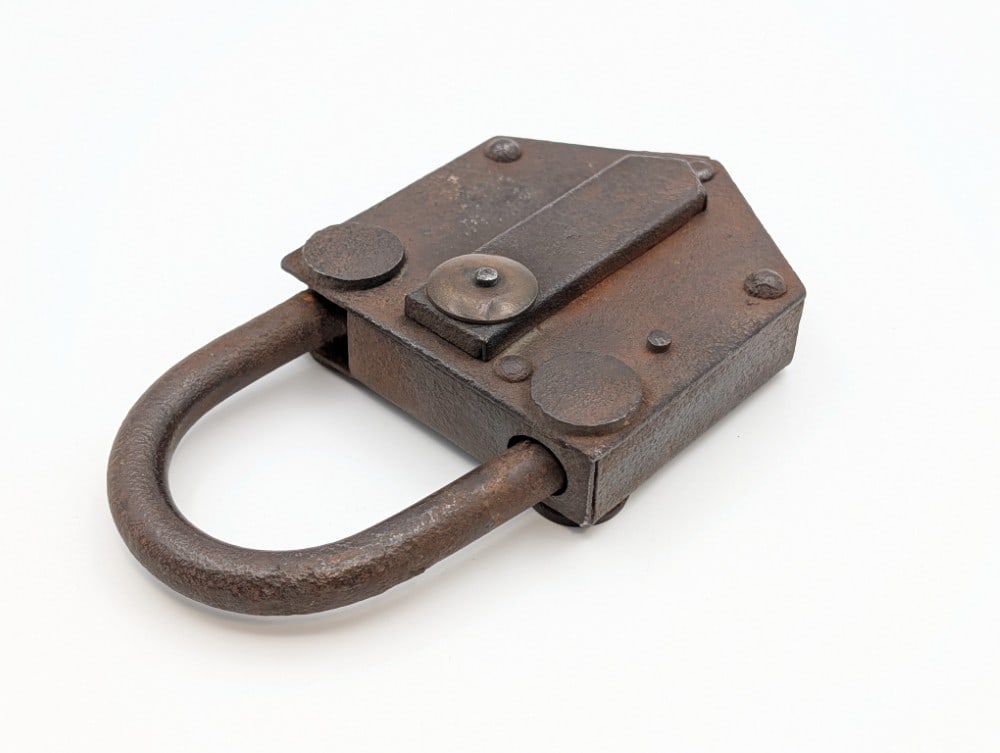 (2) Antique Swing Gate Padlocks - 8