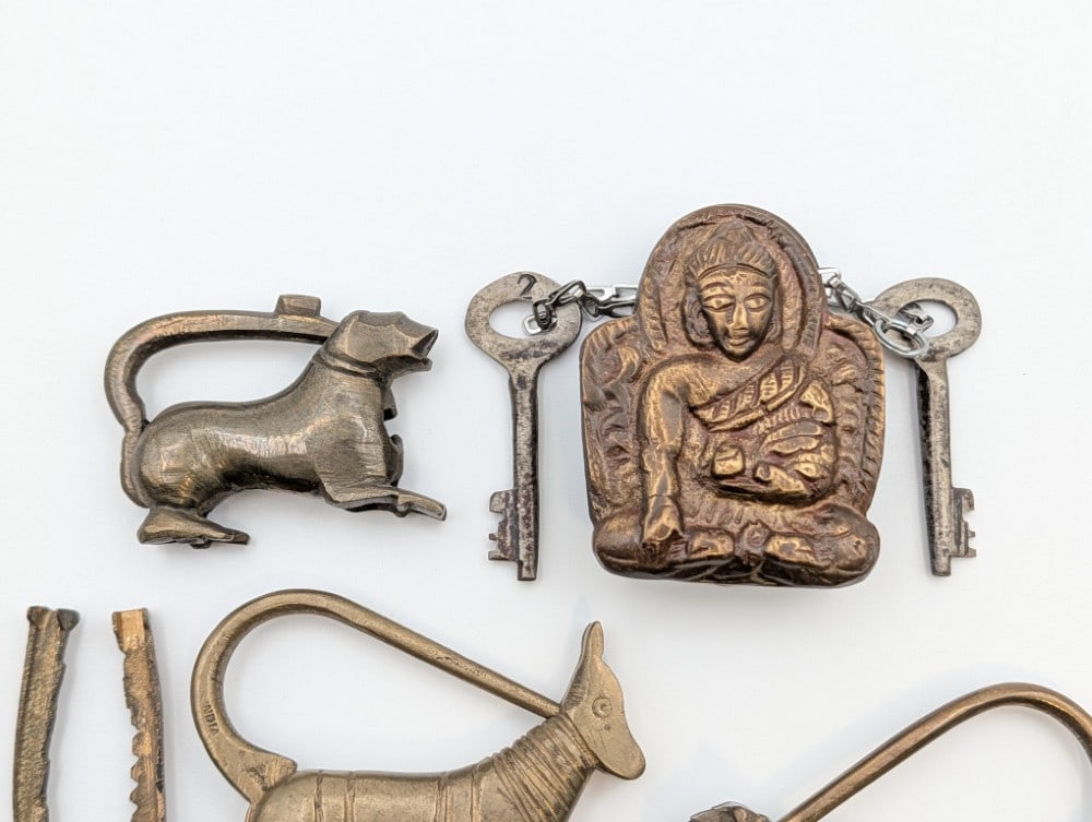 (4) Unique Brass Padlocks - 2