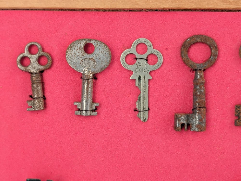 Two Framed Skeleton Key Displays - 2