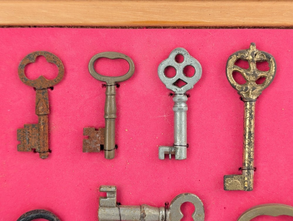 Two Framed Skeleton Key Displays - 3