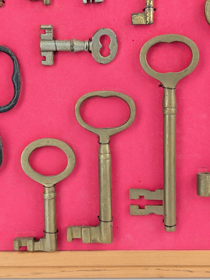 Two Framed Skeleton Key Displays - 5