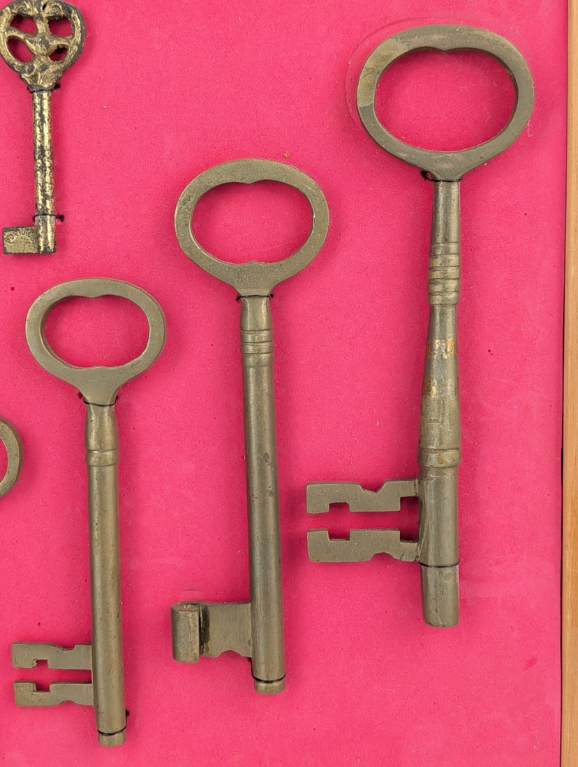 Two Framed Skeleton Key Displays - 6