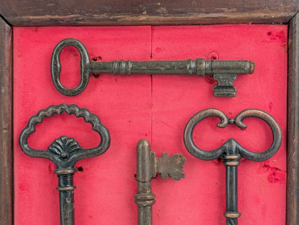 Two Framed Skeleton Key Displays - 7