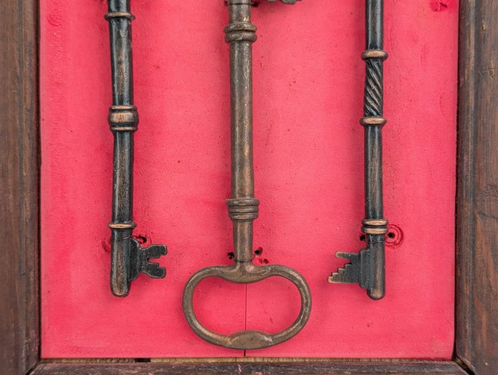 Two Framed Skeleton Key Displays - 8
