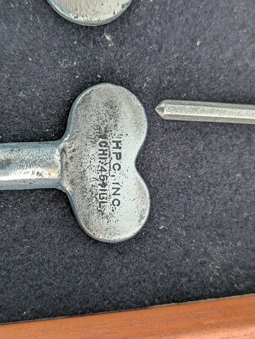 Antique Key Shadowbox Display - 10