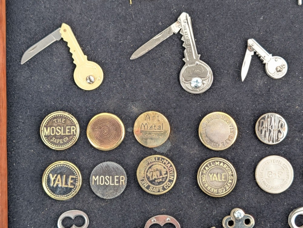 Antique Key Shadowbox Display - 4