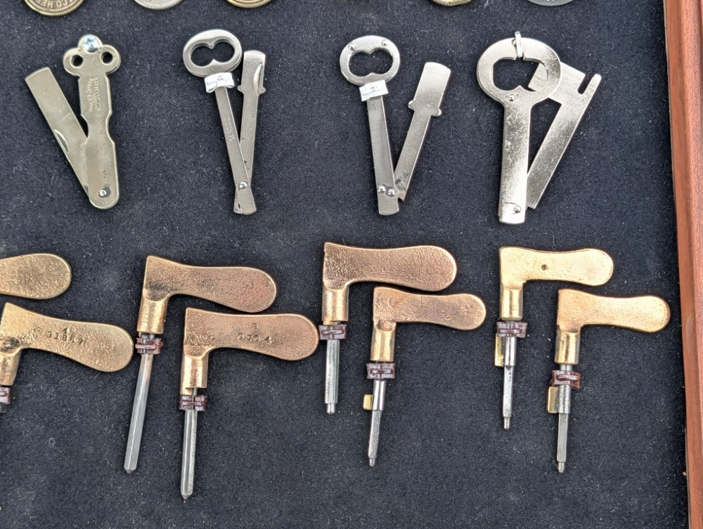 Antique Key Shadowbox Display - 7