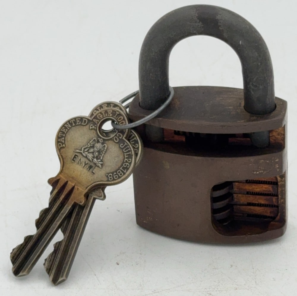 Eagle Cut Away Padlock Salesman Sample (1 of 3)