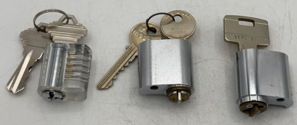 Assa, Medeco, & Southord Lock Tumbler Cut Away Salesman Samples (1 of 7)