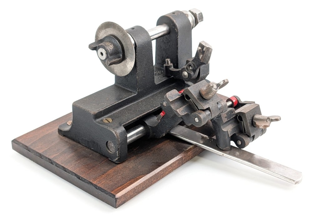 Antique 1921 Patent Belt Drive Key Cutter (1 of 7)