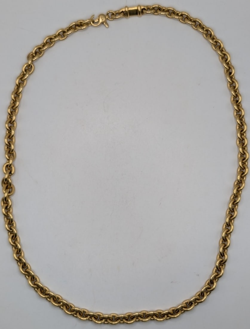 Italian 18K Yellow Gold Ponte Vecchio Chain (1 of 4)