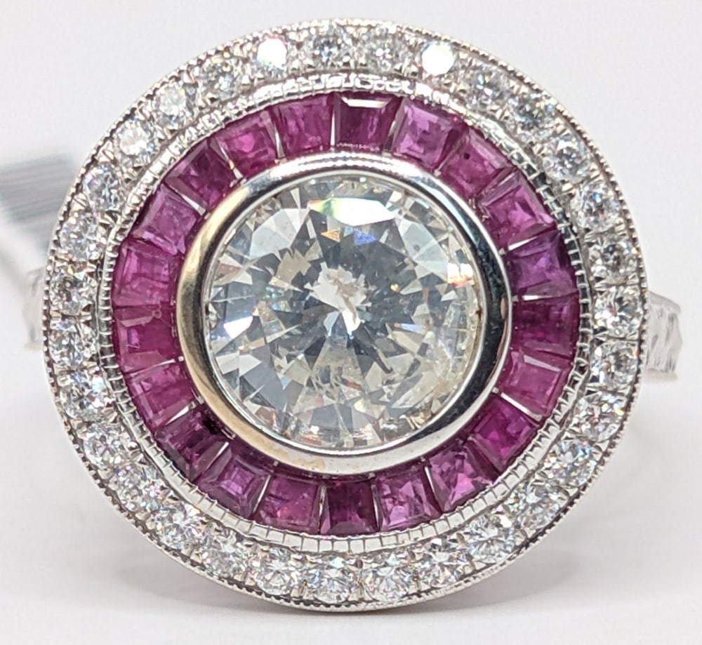 18K Diamond & Ruby Ring (1 of 5)