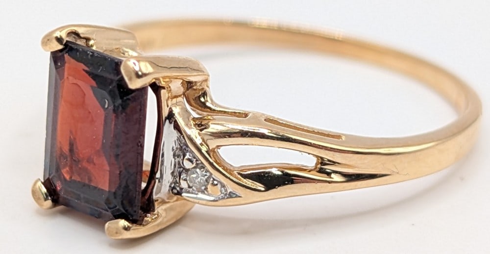 14K Gold Ruby & Diamond Ring - 2