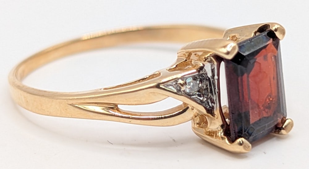 14K Gold Ruby & Diamond Ring - 3