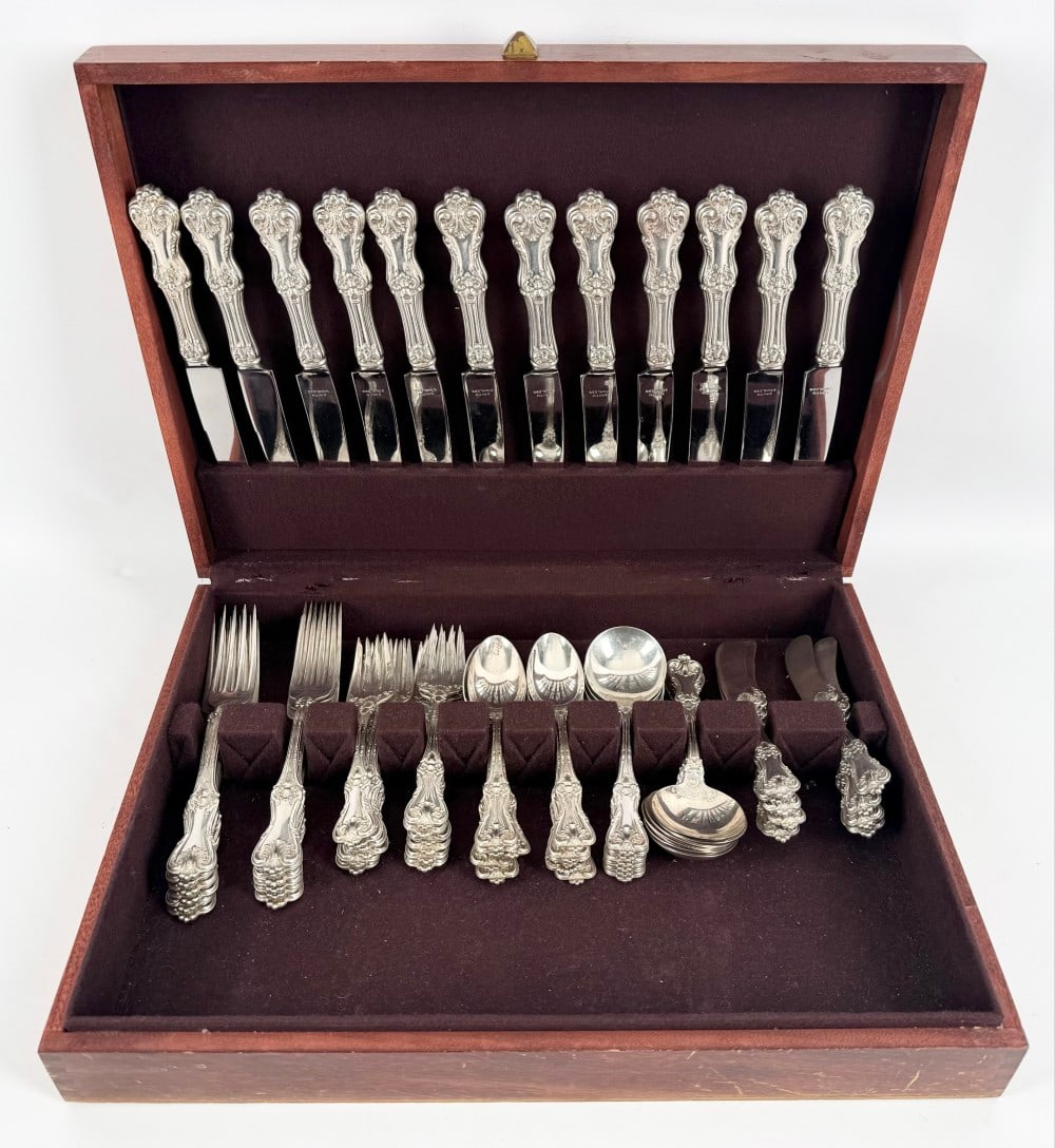 72 Piece Sterling Silver Frank Smith "Federal Cotillion" Flatware Set (1 of 16)