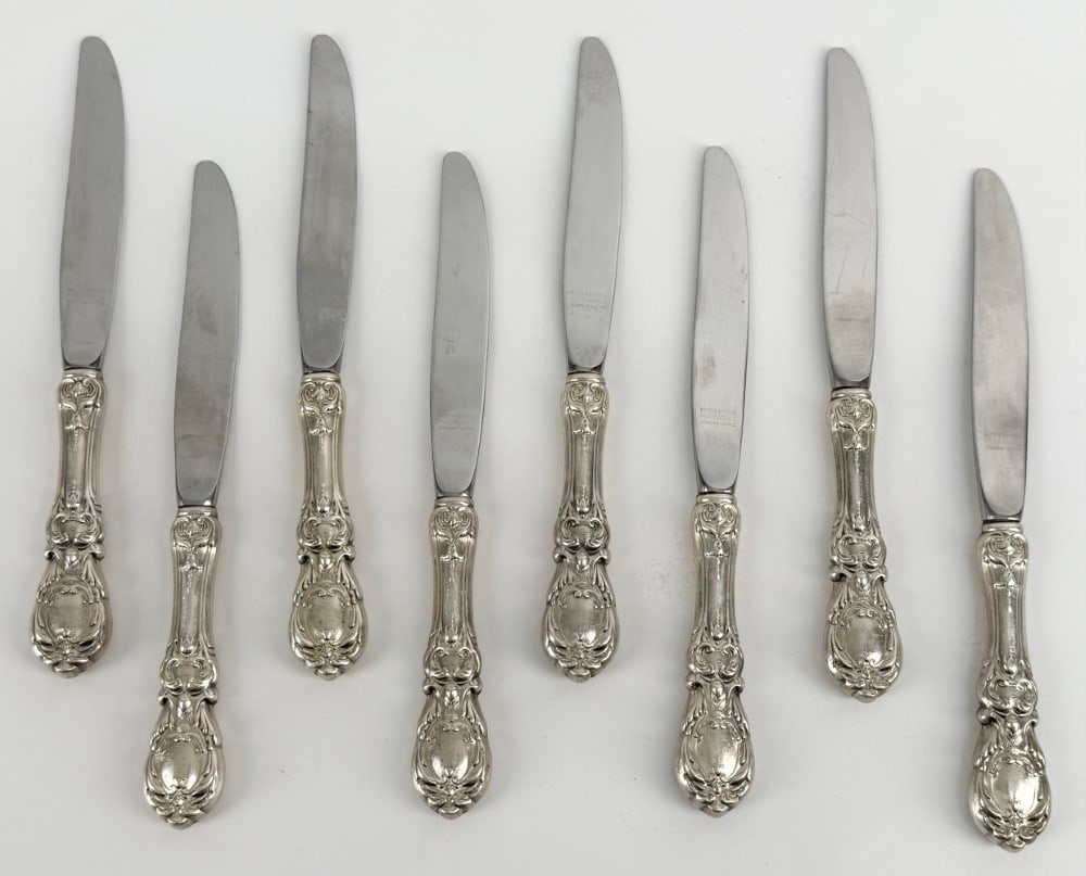Set Of the Eight Sterling Silver Reed & Barton "Francis I" Dinner Knives (1 of 6)