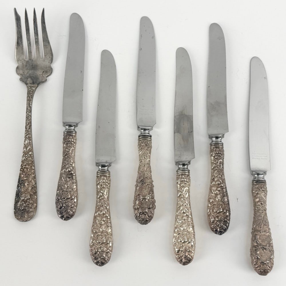 7 Piece Sterling Silver Stieff Flatware Items (1 of 9)