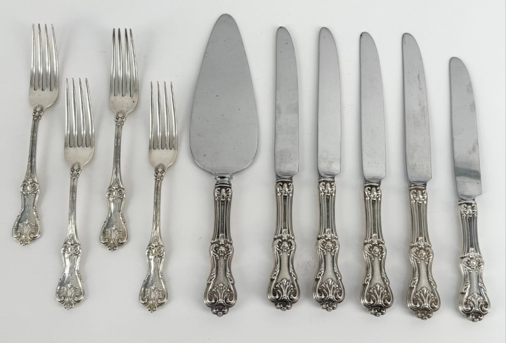10 Piece Sterling Silver Frank Smith "Federal Cotillion" Partial Flatware Set (1 of 10)