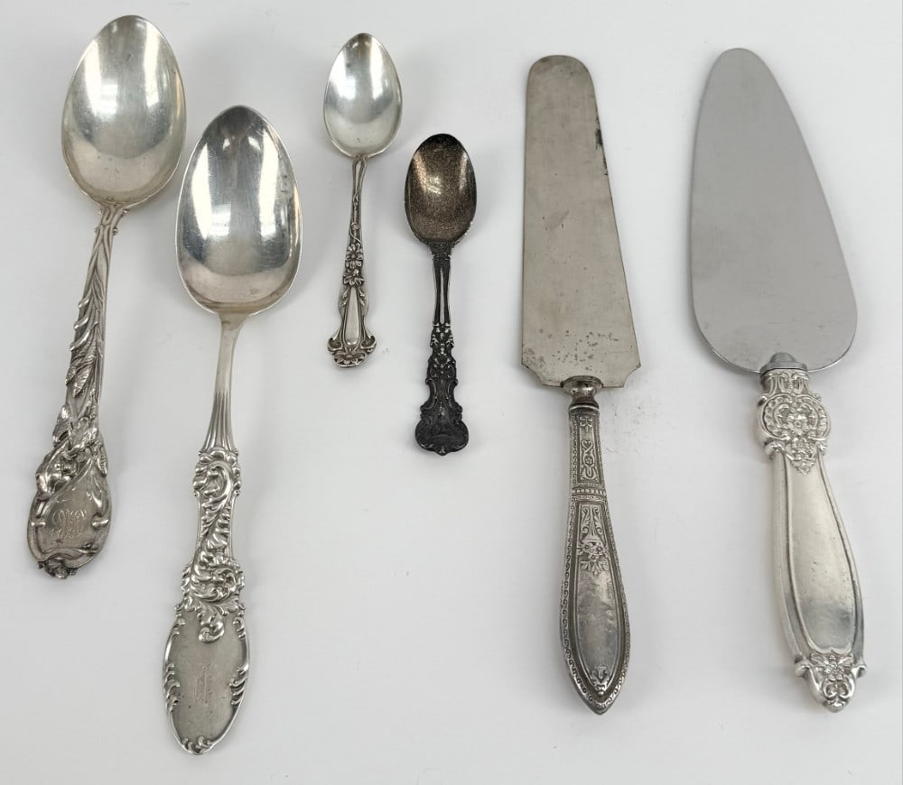 Lot Of Six Mixed Sterling Silver Flatware Items (1 of 11)