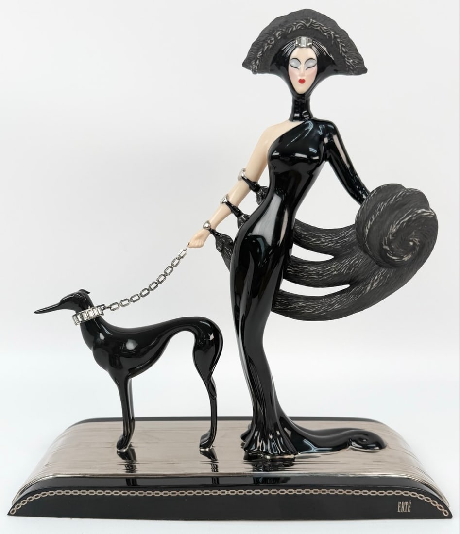 Franklin Mint House Of Erte "Symphony In Black" Limited Edition Figurine (1 of 8)