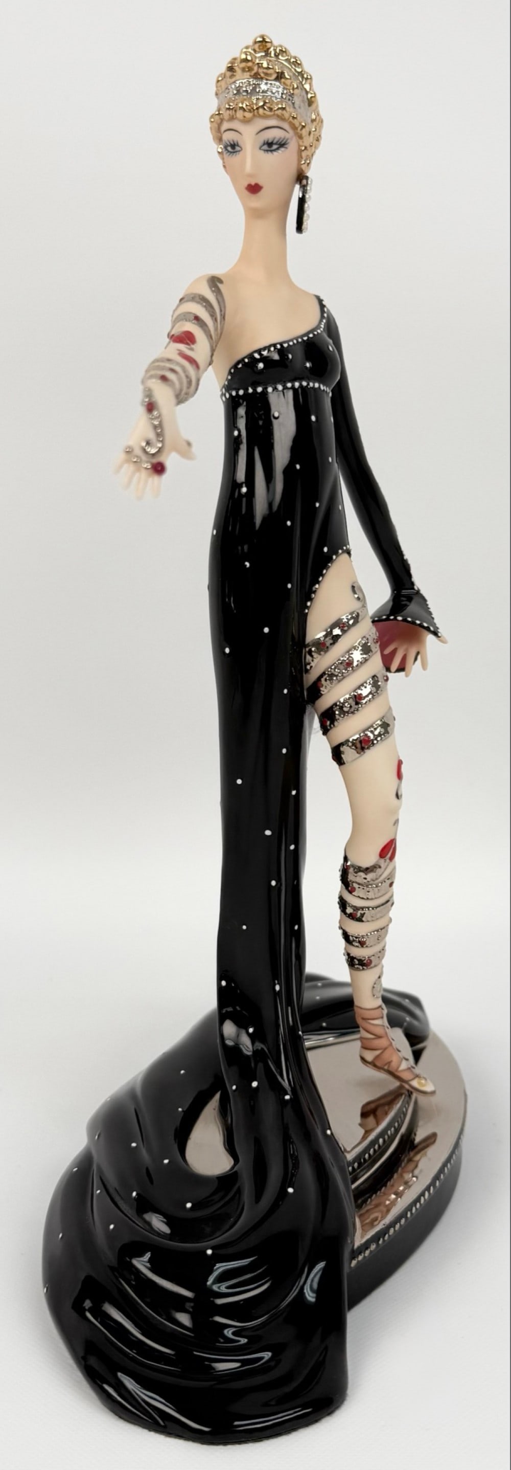 Franklin Mint House Of Erte "Pearls And Rubies" Limited Edition Figurine (1 of 9)