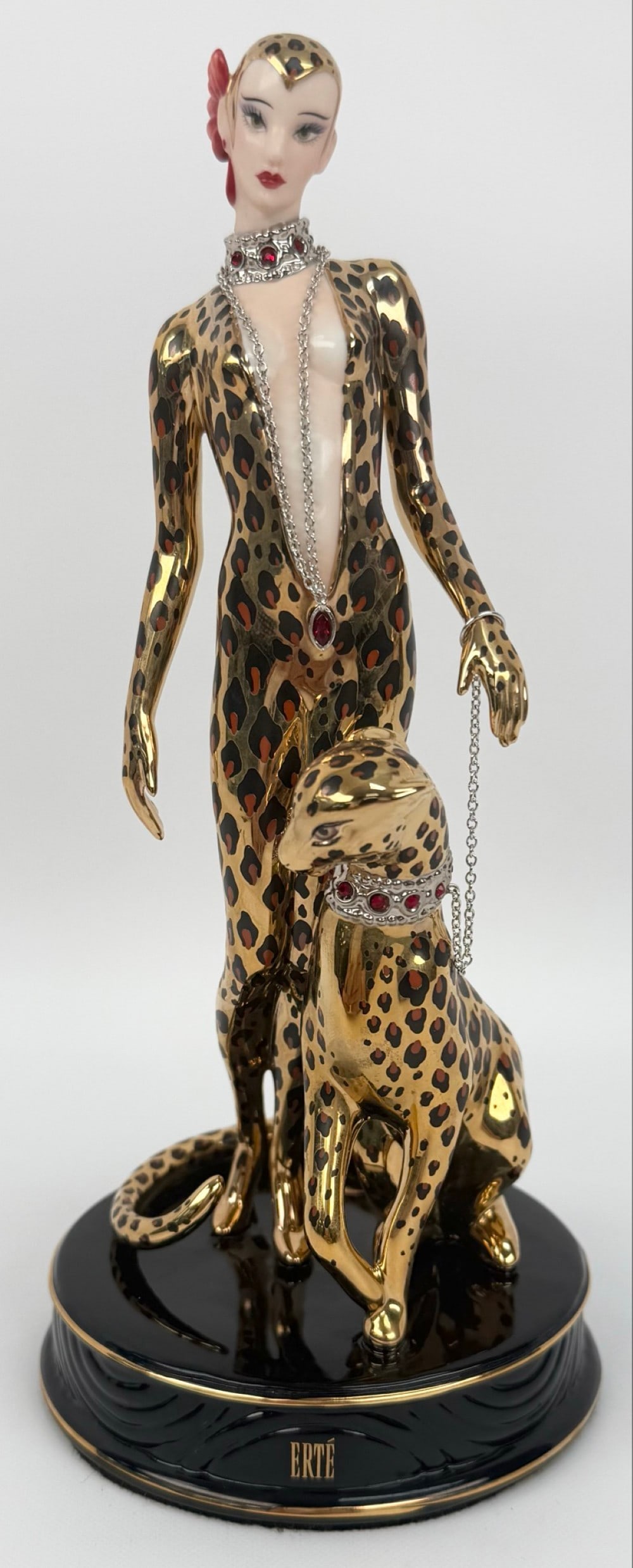 Franklin Mint House Of Erte "Leopard" Limited Edition Figurine (1 of 7)