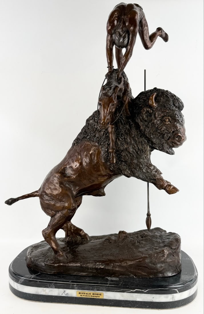 "Buffalo Horse" Bronze Sculpture After Frederic Remington (1 of 7)