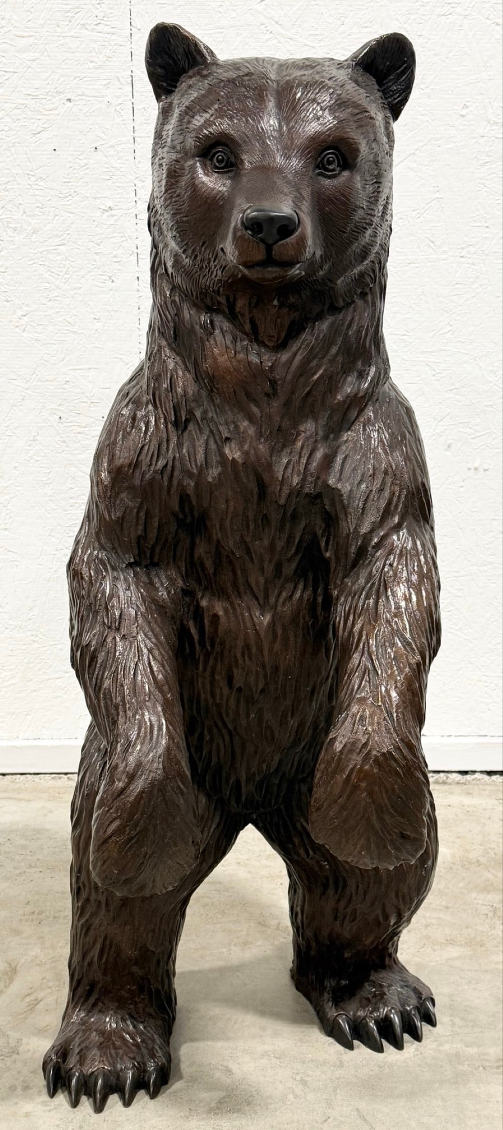 Life Size Standing Baby Bear Bronze Statue (1 of 6)