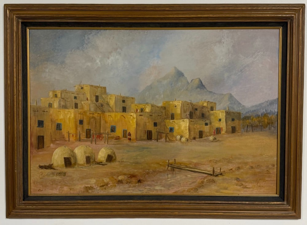 Norman D. Koch "Taos" Oil On Board Painting (1 of 5)