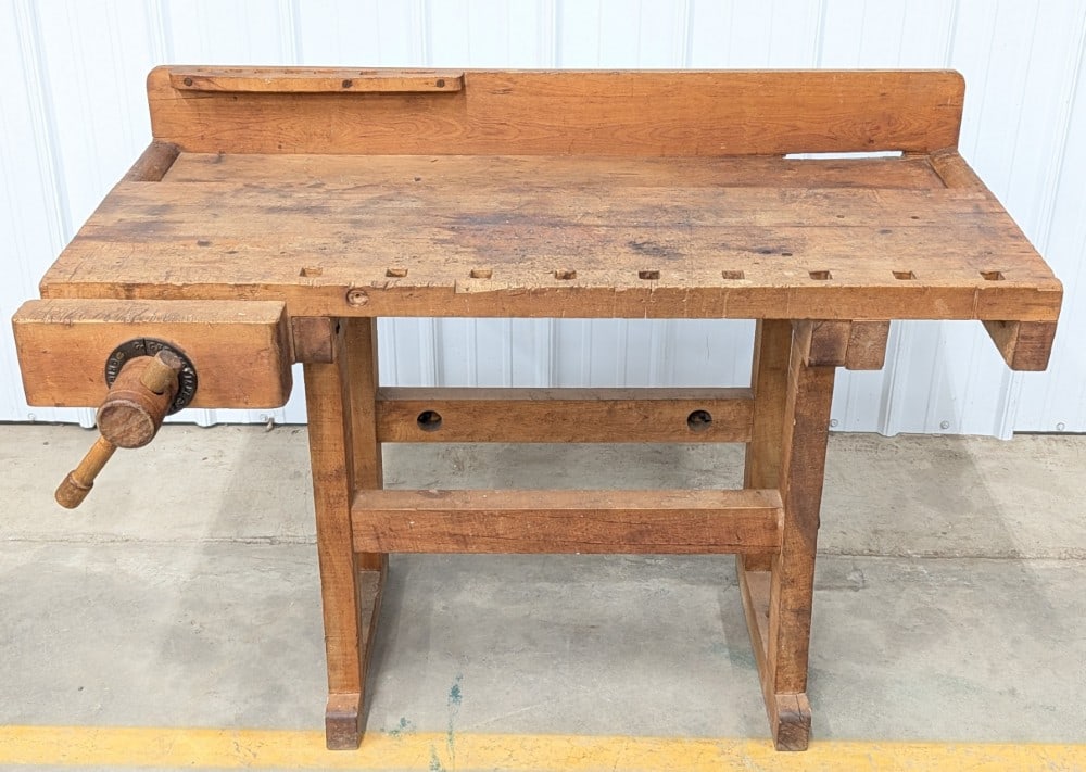 Vintage C. Christiansen Carpenter's Workbench (1 of 6)
