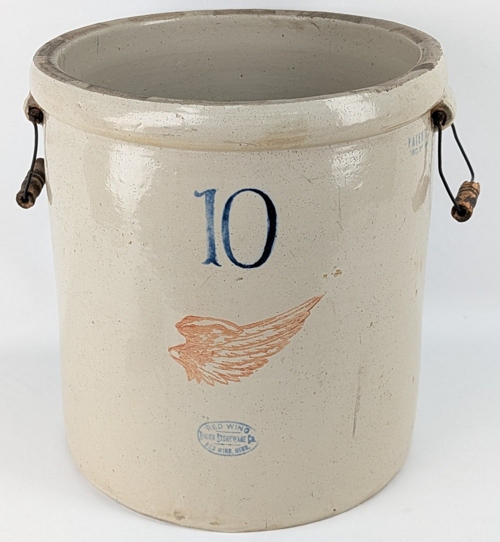 Antique Red Wing 10 Gallon Stoneware Crock (1 of 7)