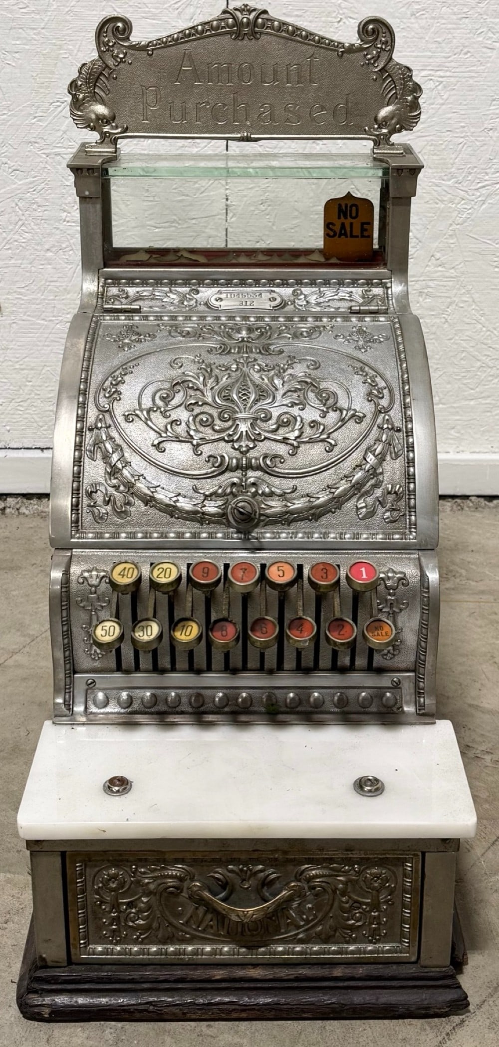 1911 NCR #312 Nickel Plated Brass Cash Register (1 of 9)
