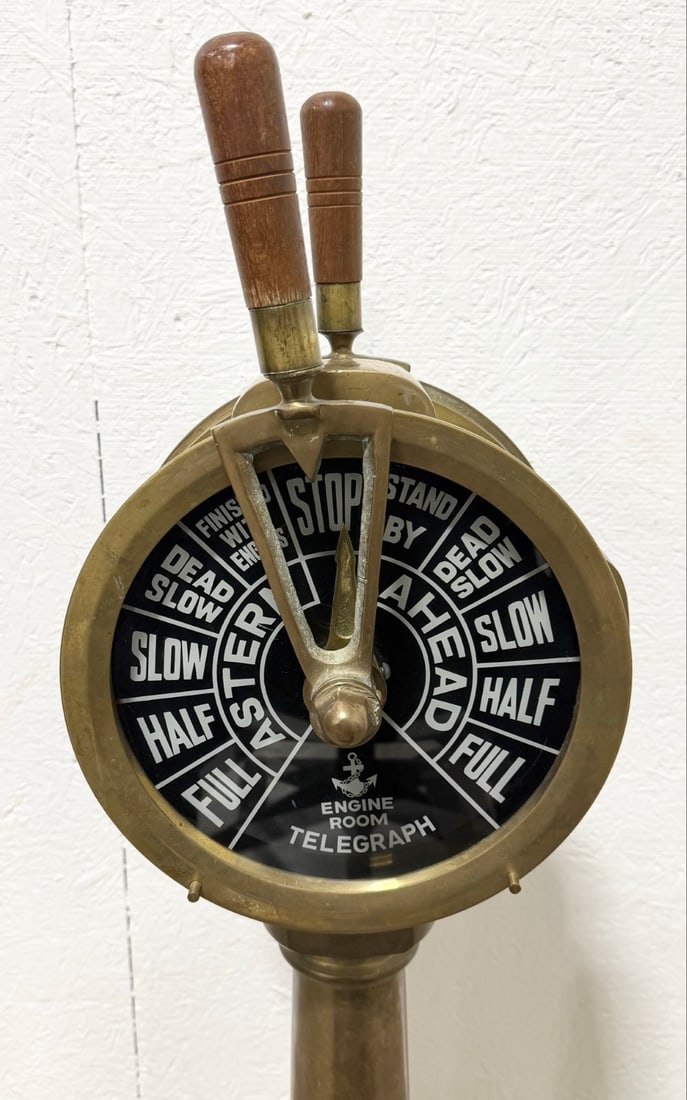 34" Brass Ship Engine Telegraph - 2