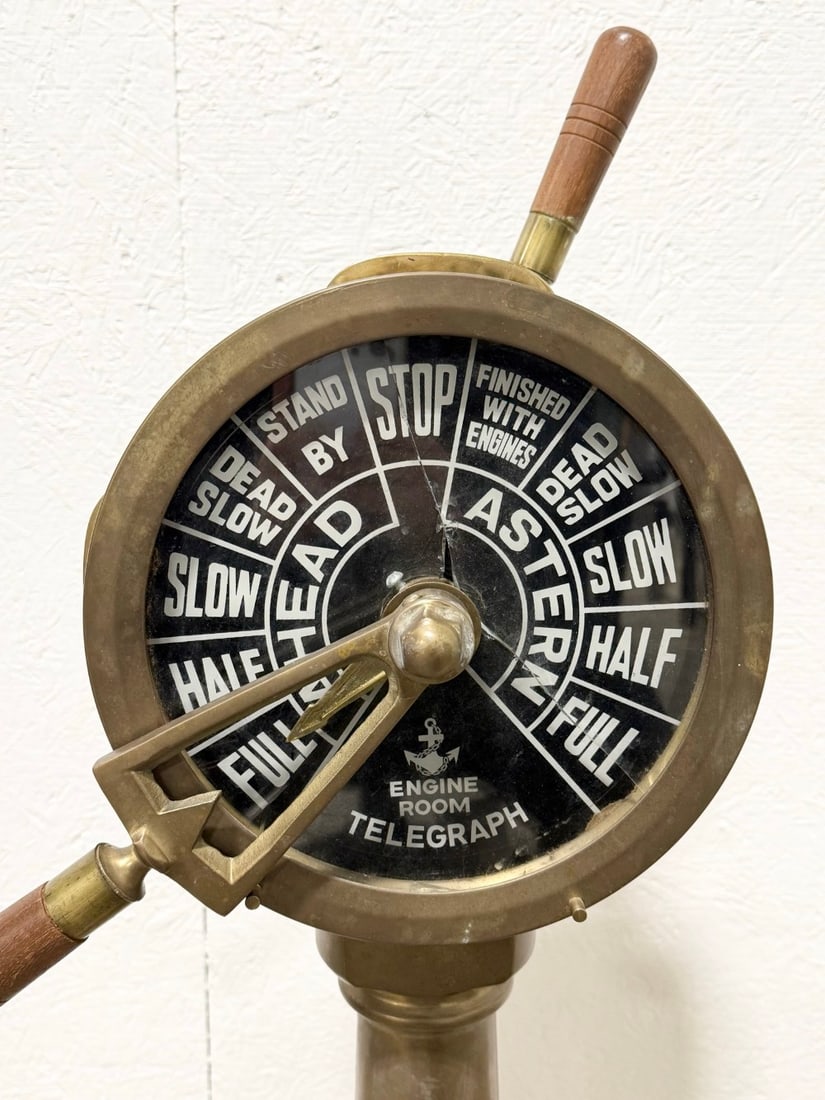 34" Brass Ship Engine Telegraph - 6