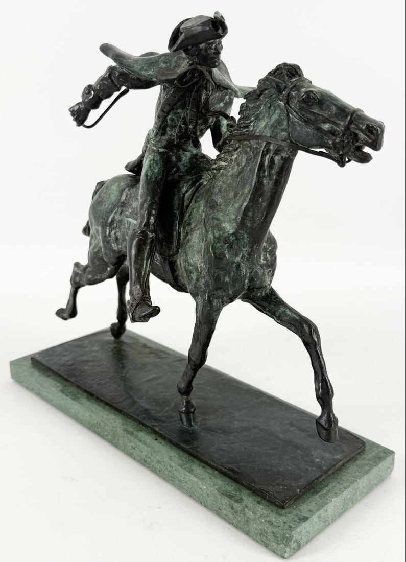 1973 Rick Myer "Paul Revere" Limited Edition Bronze Sculpture (1 of 6)