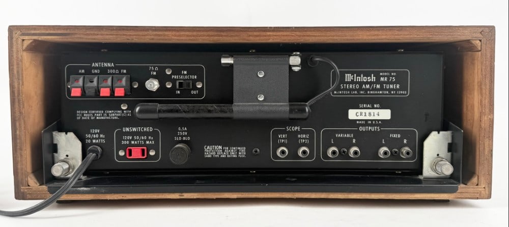 McIntosh MR 75 Solid State AM/FM Tuner - 6