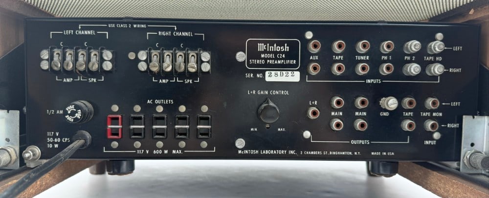 McIntosh C24 2-Channel Solid State Preamplifier - 6