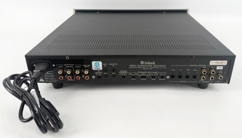 McIntosh MSD4 Surround Decoder Dolby Digital AC3, DTS - 5