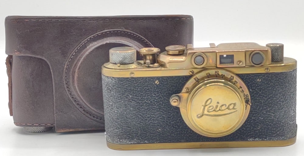 Vintage Leica DRP 35mm Brass Body Camera With Case (1 of 8)