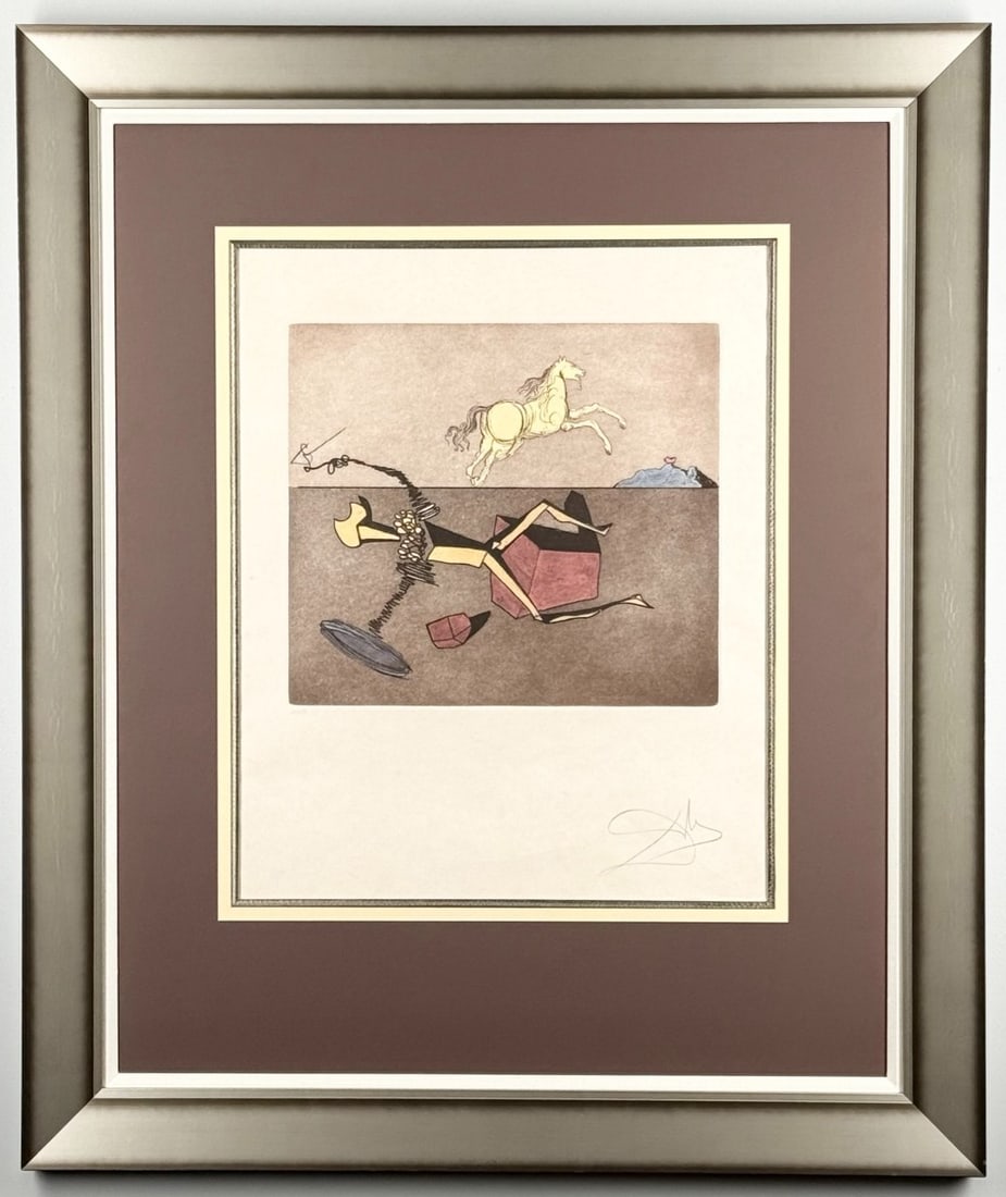 Salvador Dali "Aspiration" Signed & Numbered Limited Edition Lithograph (1 of 7)